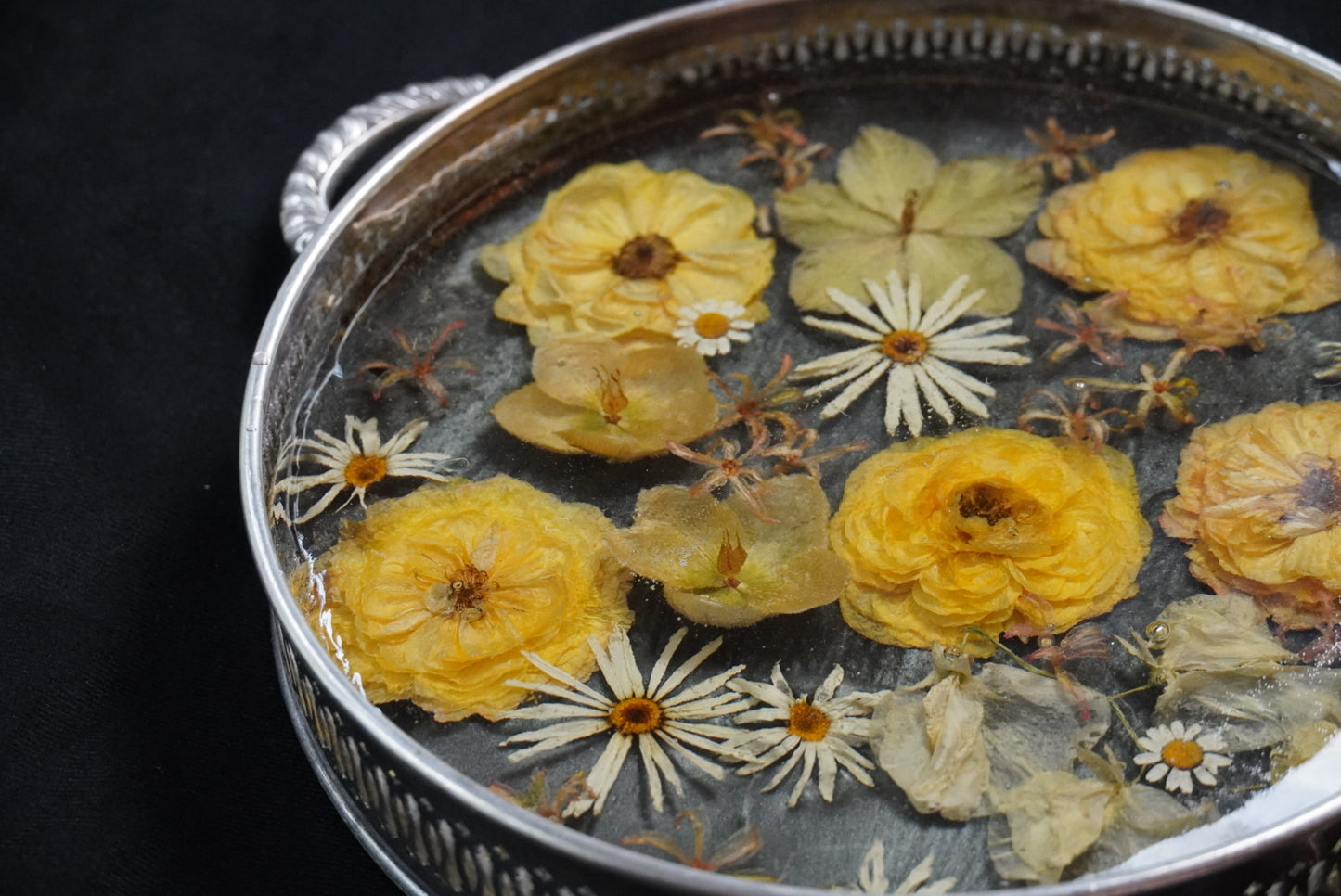 Preserved Wedding Bouquet – Vintage Silver Tray Keepsake