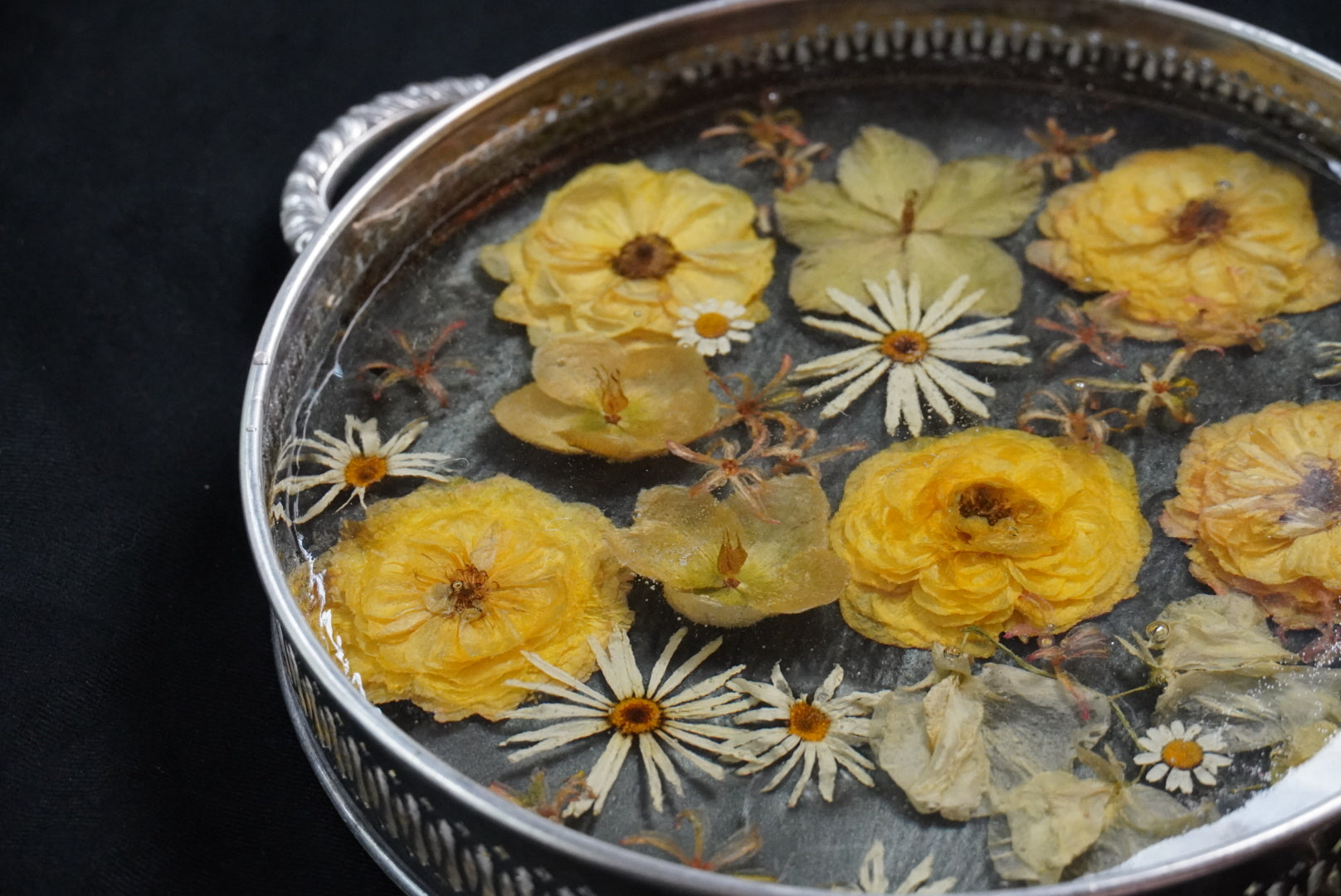 Preserved Wedding Bouquet – Vintage Silver Tray Keepsake