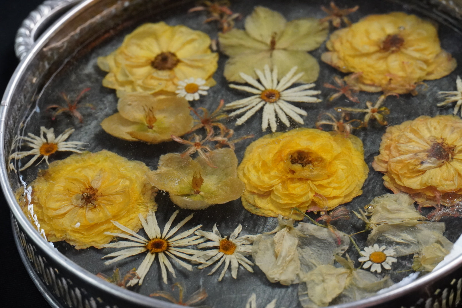 Preserved Wedding Bouquet – Vintage Silver Tray Keepsake