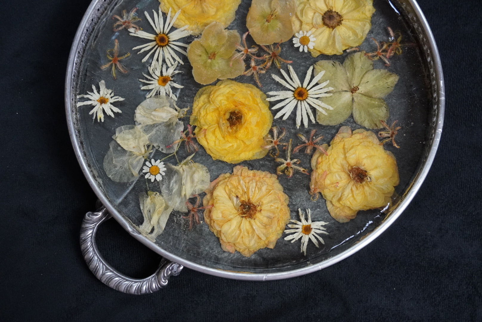 Preserved Wedding Bouquet – Vintage Silver Tray Keepsake