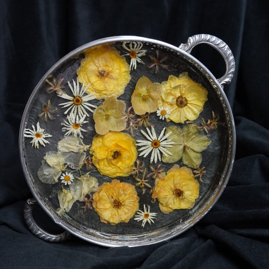 Preserved Wedding Bouquet – Vintage Silver Tray Keepsake