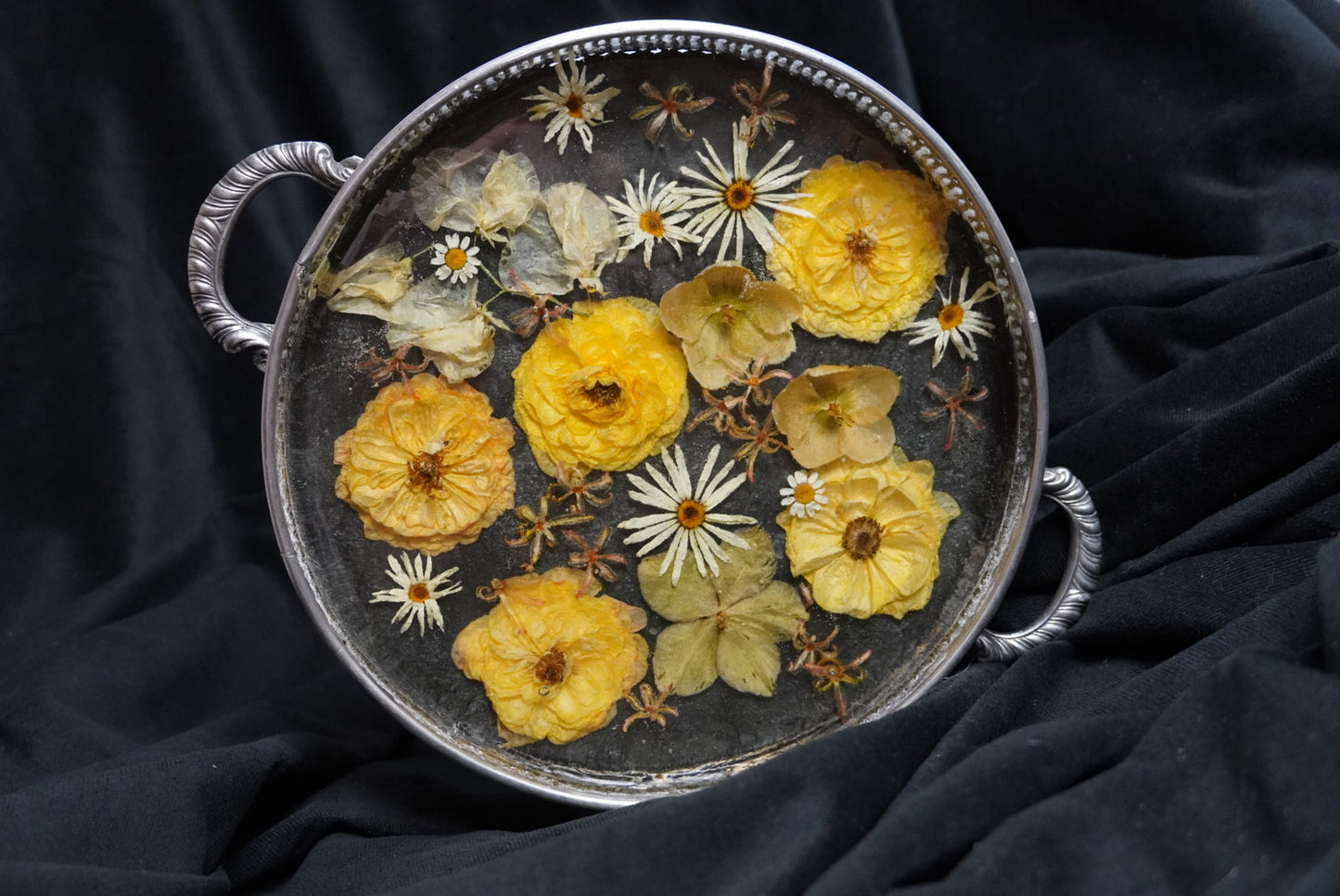 Preserved Wedding Bouquet – Vintage Silver Tray Keepsake