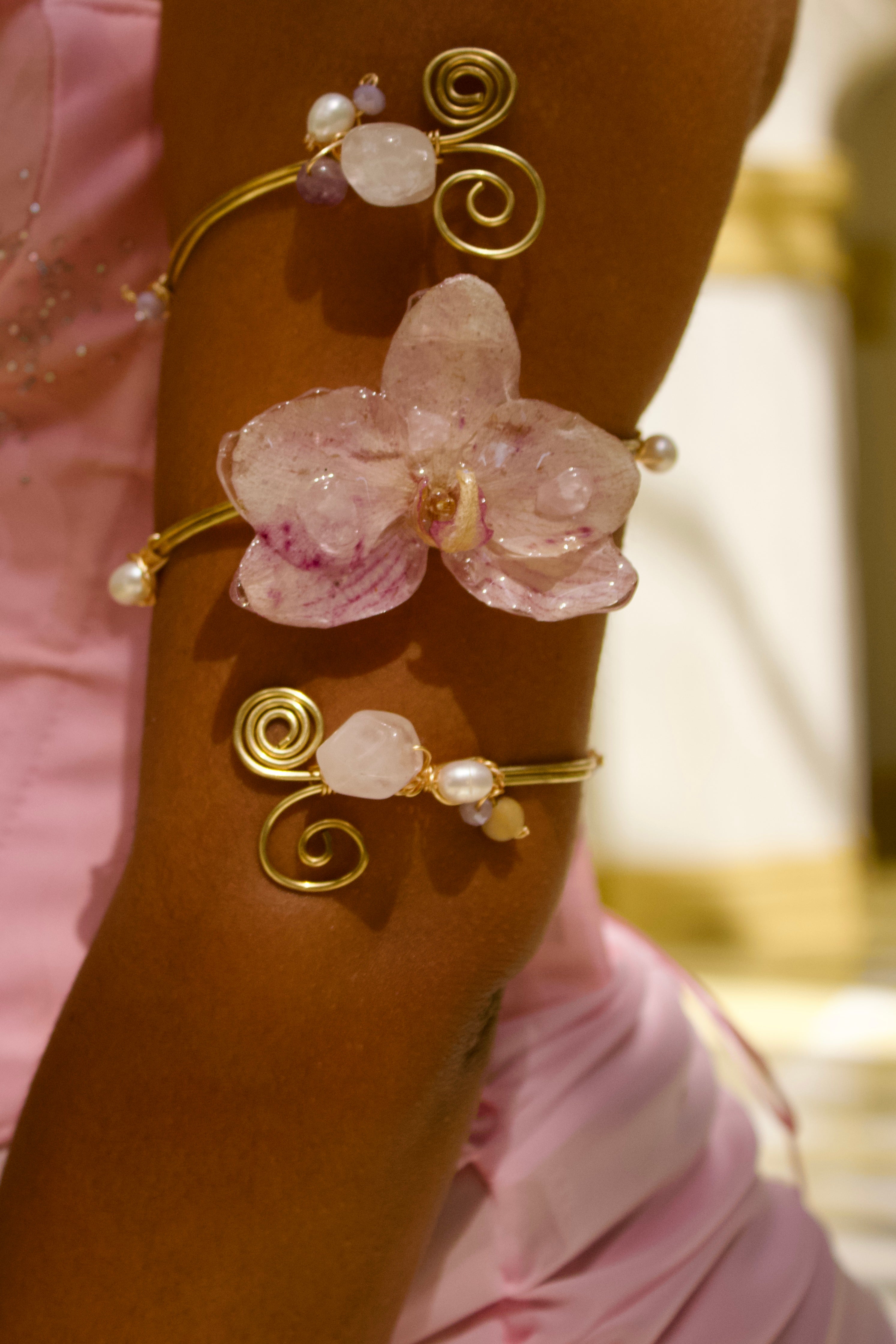 Orchid Arm Cuff