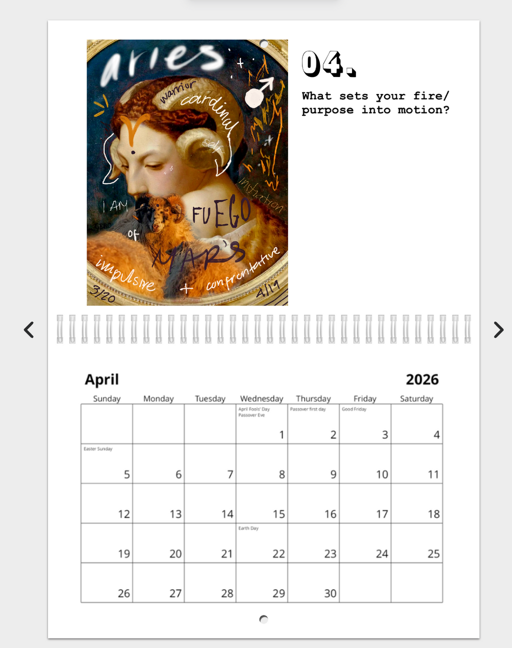 Limited Reprint ★ 2026 ★ Astrological Calendar